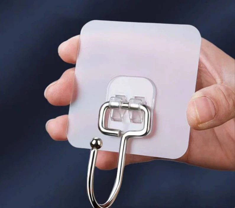 Горячие продажи клейкие крючки настенные полоски прозрачные многоразовые бесшовные