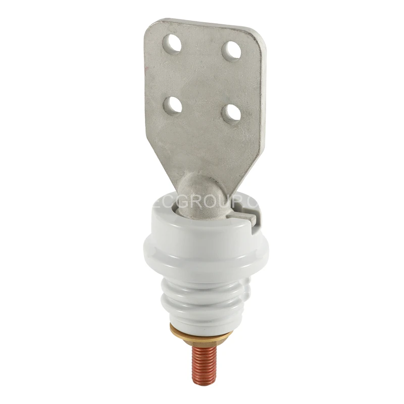 8.7kv 130A 75KV BIL bare copper wire ANSI standard porcelain bushing