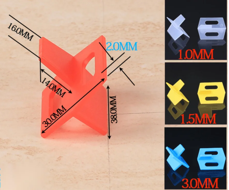 Plastic Leveling System Clips Tiles Reusable Tile Leveling System