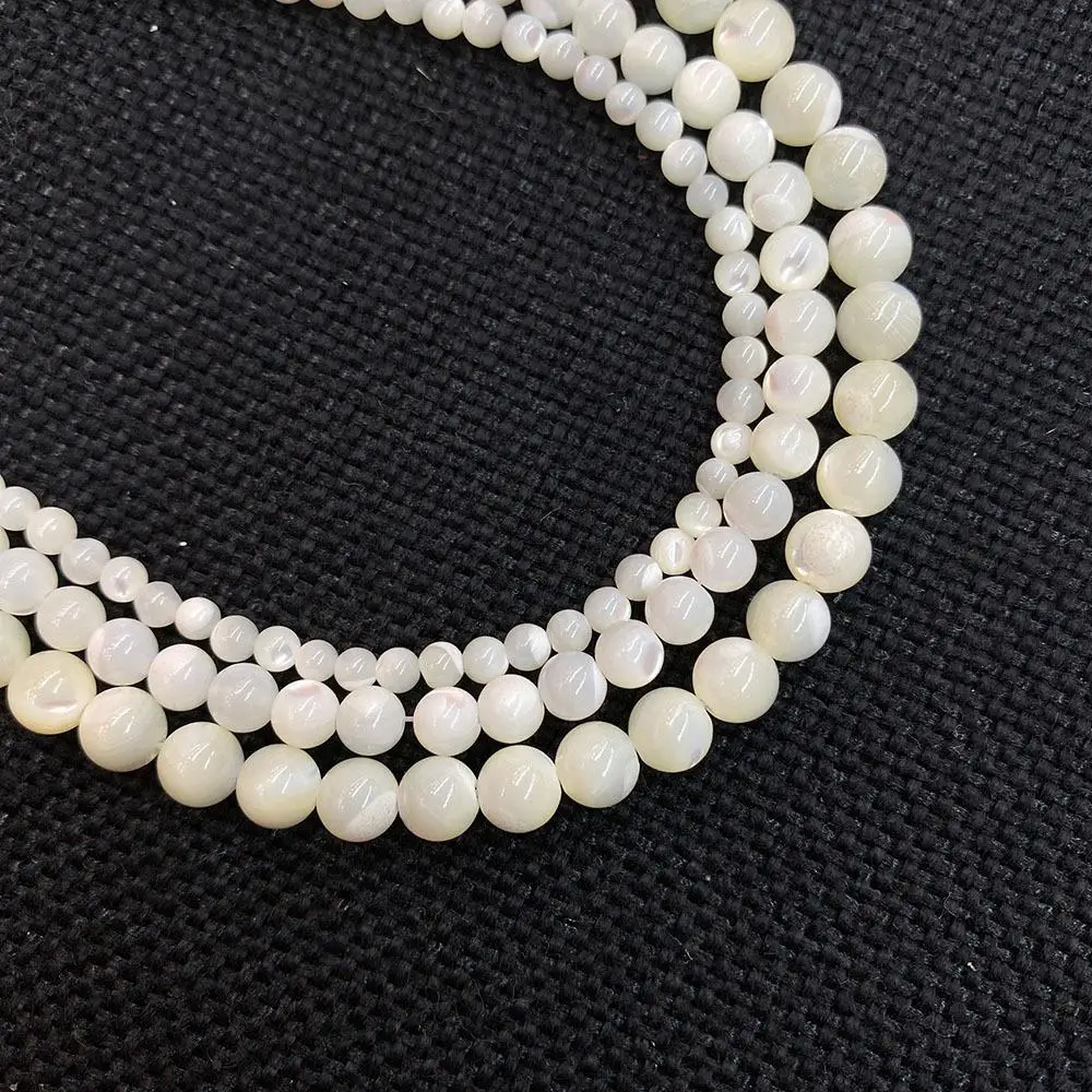 Factory Direct Sales 2/3/4/5/6mm Horseshoe Snail Round Beads for DIY , New Design Natural Sea Shell Beads for Jewelry Making