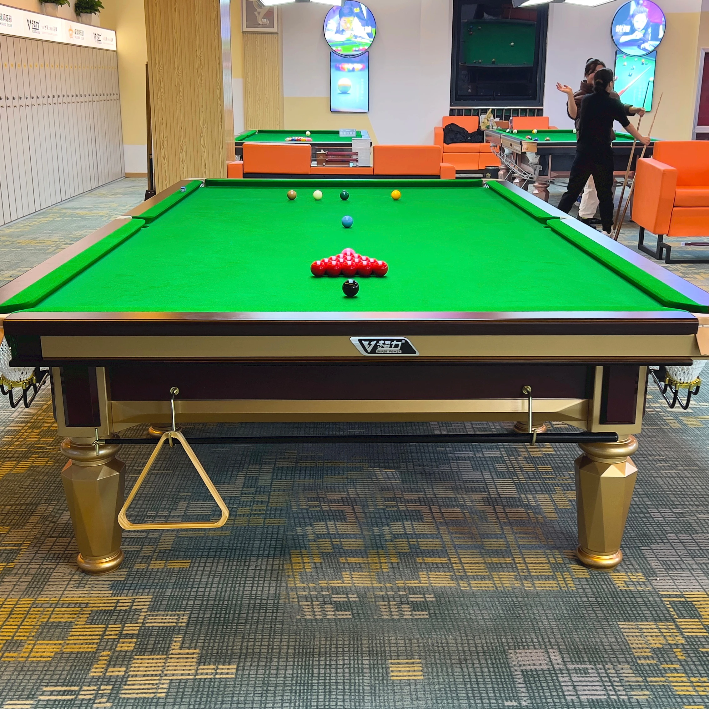 High quality Professional tournament 12ft slate steel cushion English style snooker pool table for sale