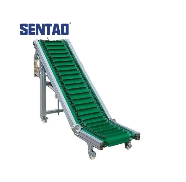 Customized Workshop Folding Lifting Assembly Line Climbing Belt Conveyor
