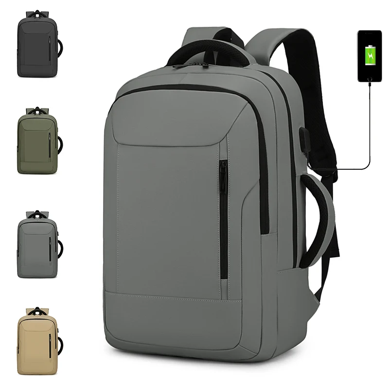 Customized Fashion Travel Business College Students School bag Multi-function Men Waterproof Laptop Backpack With Usb