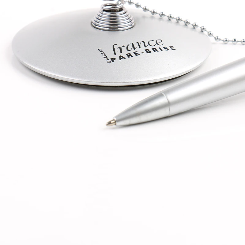 Luxury Custom Promotional High Quality Desk Stand Ball Pen Table Pen Holder Desk Pen with Metal Spring for Hotel Bank Counter