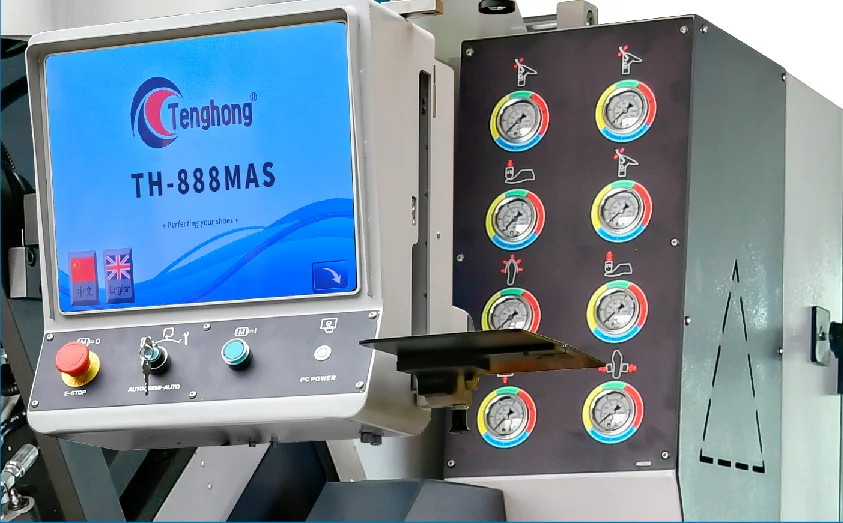 Tenghong TH-888MAS Computer Memory Visual Locus Fully Servo Control Cementing Toe Lasting Shoe Making Machine