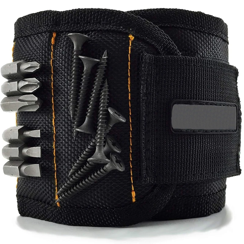 Used to adsorb fixed screws nail drill repair aid bracelet Strong neodymium absorbing tool wristband