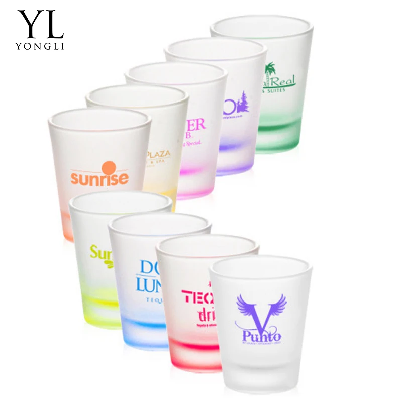 Wholesale gold rim mini shot glass, promotional gift wine glass, rum shot glasses wholesale for hotel