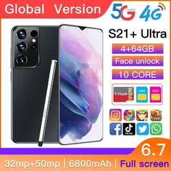 hot sale 5g Telephone Portable Smart Phon S21+ultra Cellphone Smartphone Mobile Phones Factories In China