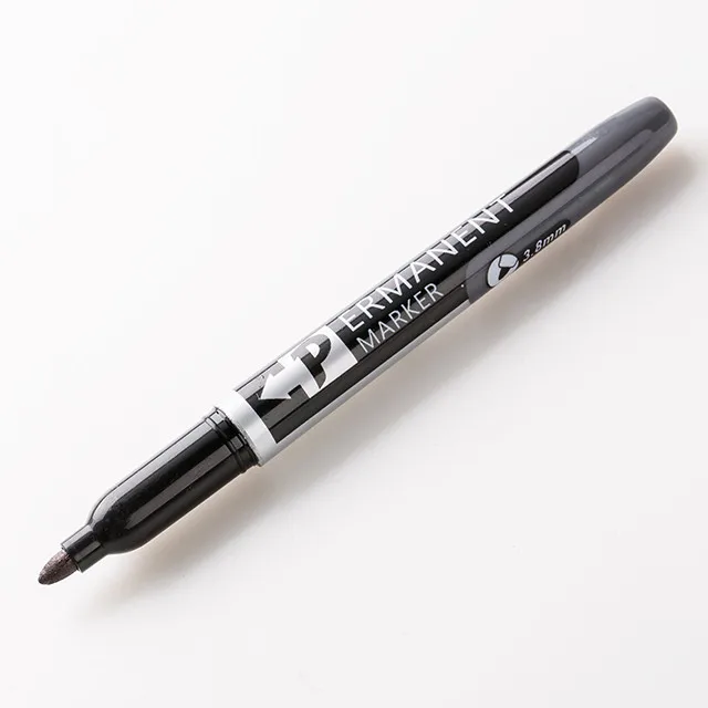 12 видов цветов Jumbo острым носком водонепроницаемые на масляной основе черная краска Маркеры Ручка маркеры для школы и канцелярскых товаров