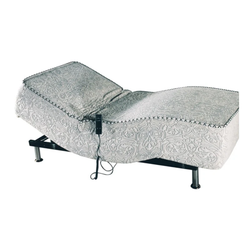 King Size Sofe Edge Design Prevent Bumps Electric Adjustable Bed Frame Base With Remote