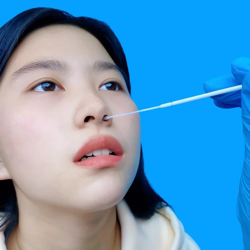 Sample collection nylon nasal throat oral sampling nasal swab