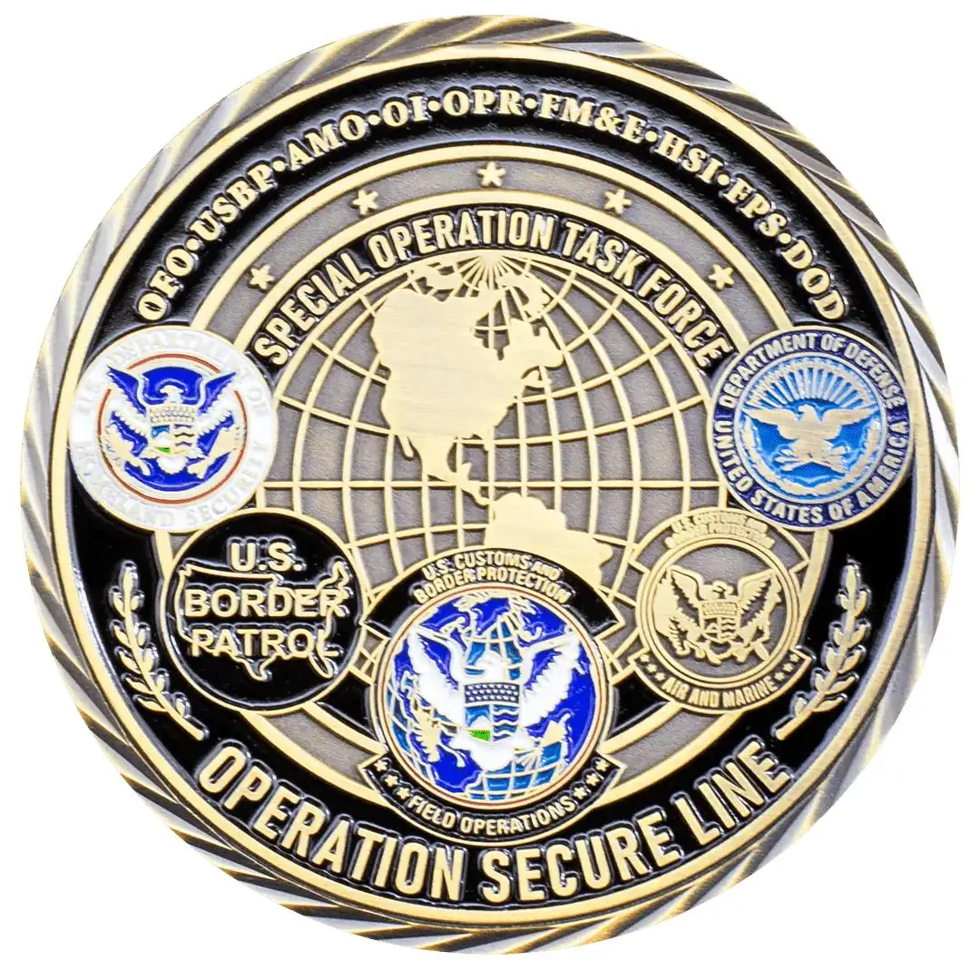 Los Angeles Fraud Task Force United States Secret Service Challenge Coin USSS LASD USPIS DEA HSI FBI DMVINV Challenge Coin
