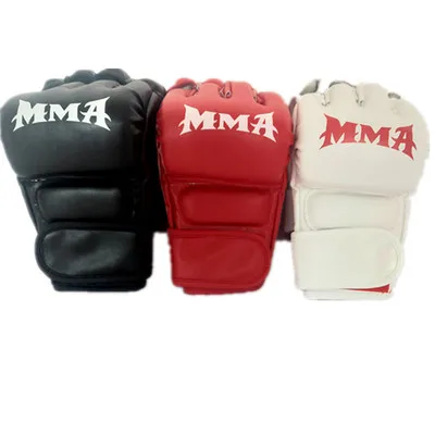 Профессиональные оптом новые боксерские перчатки из ПУ кожи для фитнеса Mma
