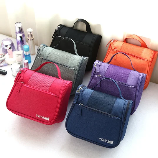 Travel Cosmetic Makeup Organizer Hand-made Cosmetic Bag 2021 Factory Wholesale Plain Washing Cosmetic Bag for Women Ladies 0.2kg