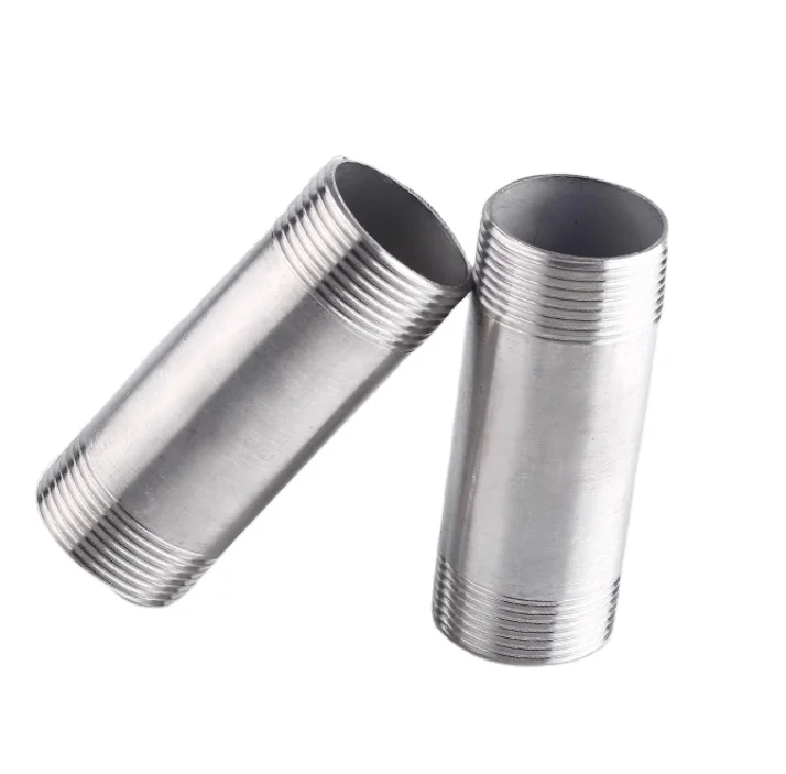 Sch40/Sch80/Std/Xxs NPT Threaded Seamless Stainless Steel Hydraulic Long/Short Pipe/Barrel Nipple