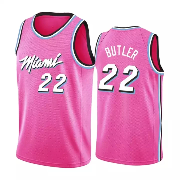 2022 2023 Miami New Season Heat 22 Butler 14 Herro 3 Wade High Quality Stitched Basketball Jersey