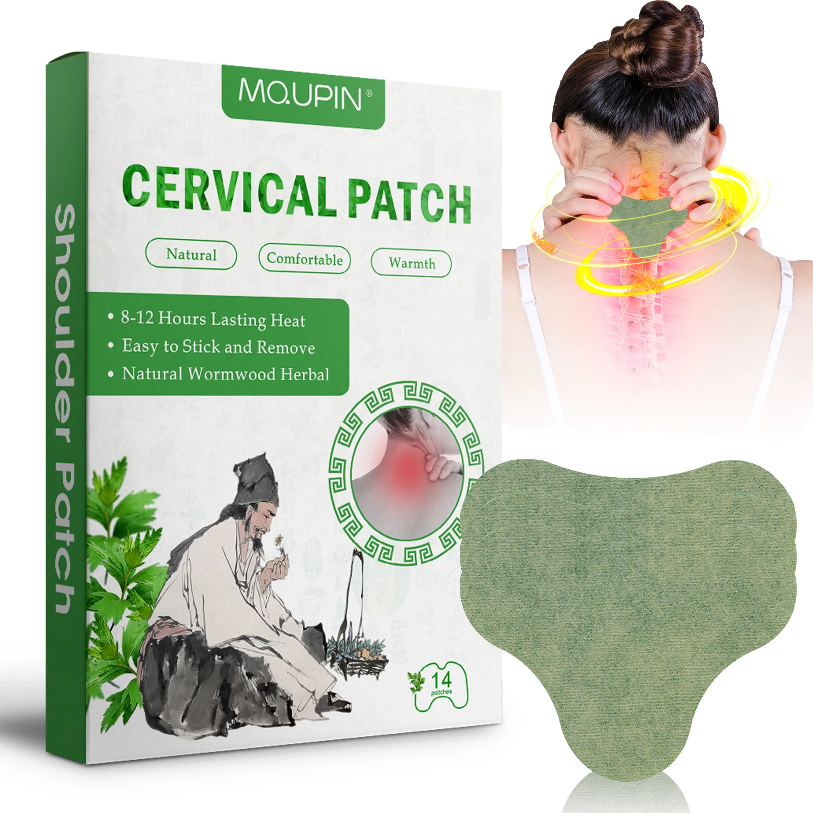 Health Care Supplies Chinese Plaster Wormwood Shoulder and Neck Stickers Wholesale Relieve shoulder and Neck Pain Patch Plaster