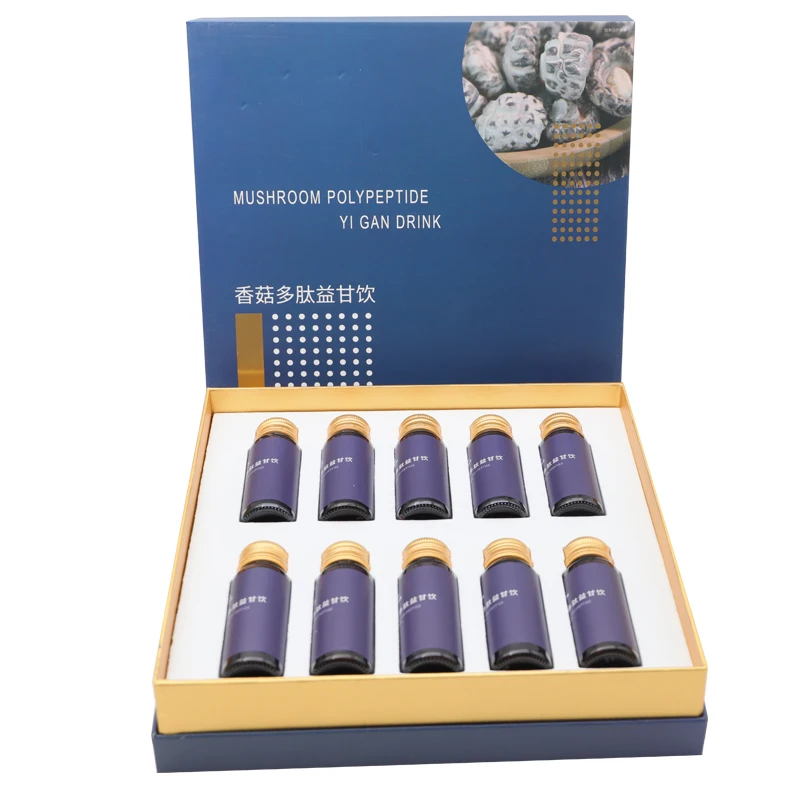 
OEM mushroom peptide drink multiple fermented herbal drink small molecule weight peptide supplement 
