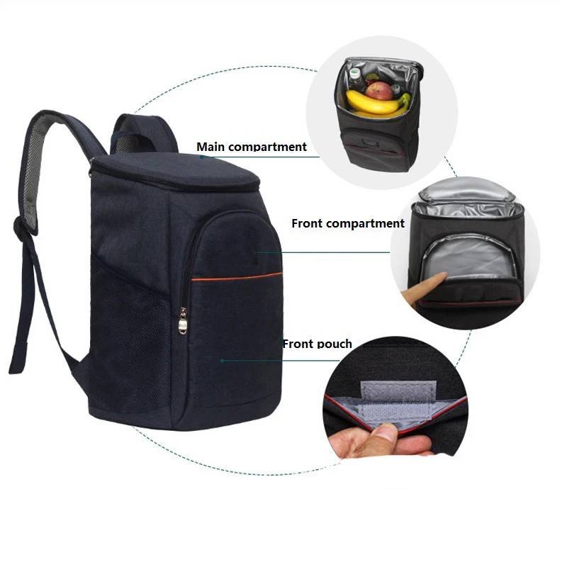 Collapsible Cooler Bag Wine Leakproof Cooler Backpack 30cans Insulated Soft Cooler