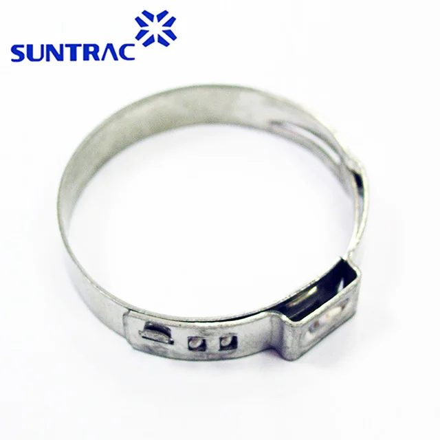 Stainless steel hose clamp with single ear taiwan hose clamp abrazadera