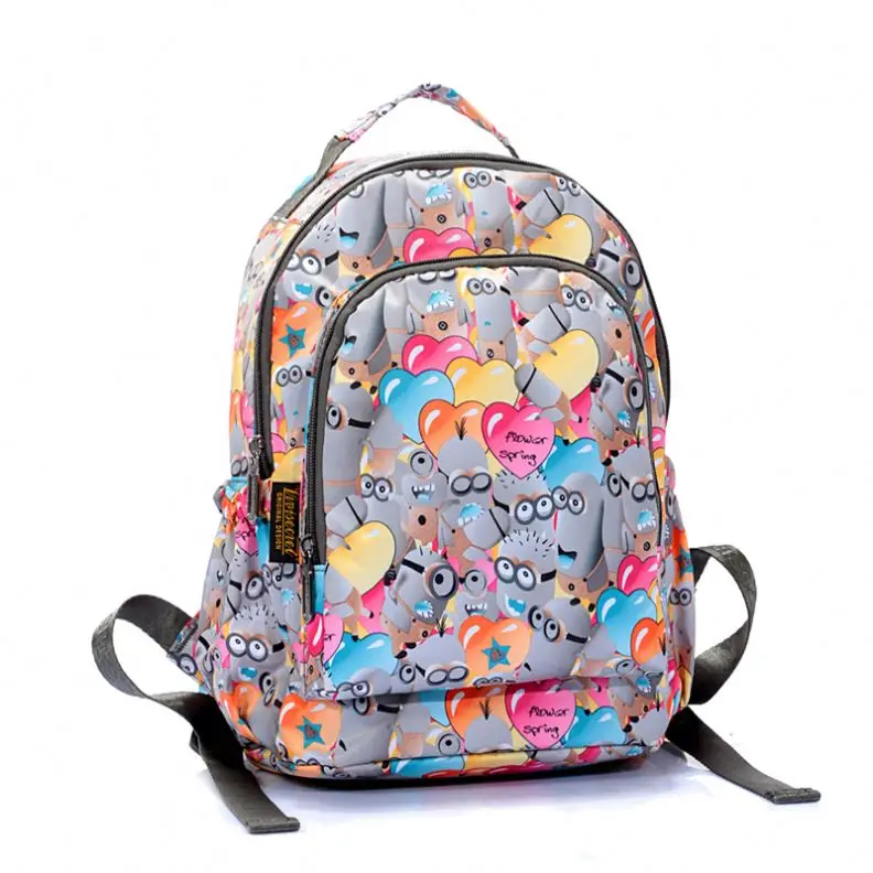 school bags cartoon printing outdoor activity backpack children beautiful schoolbags