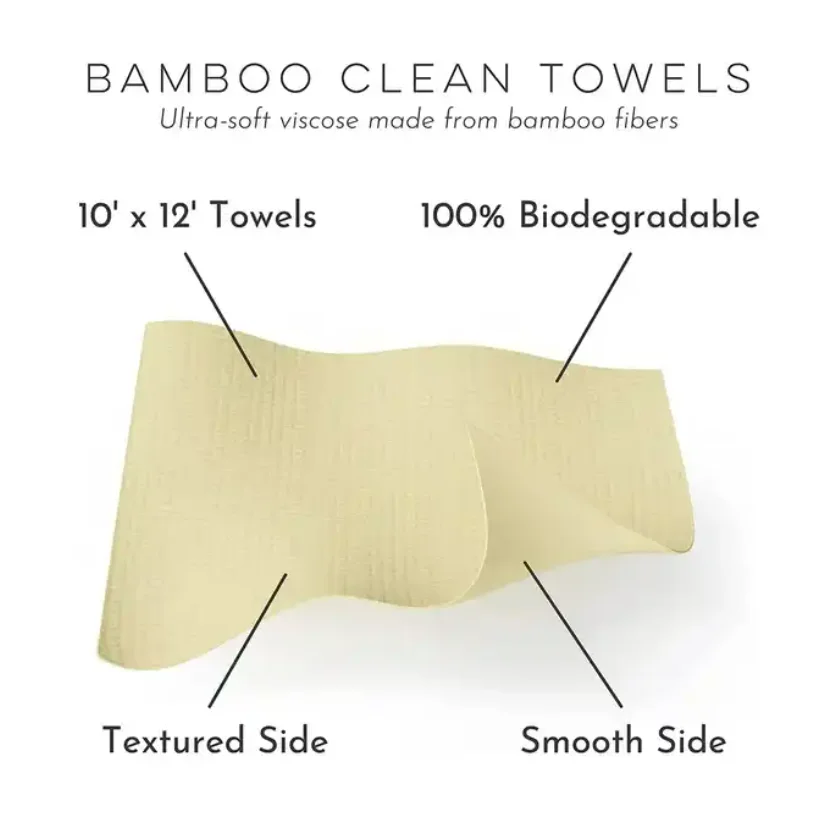 Clean Skin Towels XL manufacturer factory Bamboo Biodegradable Disposable Face Towel Clean Skin Club bamboo disposable towel