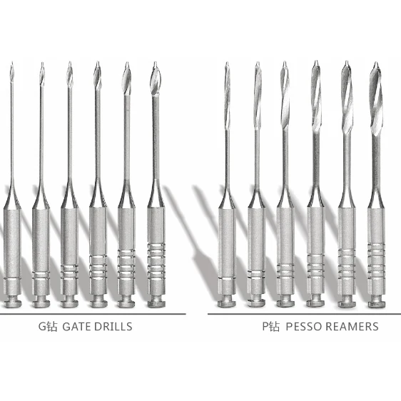 6pcs Dental 32mm Gates Glidden Endodontic files peeso Reamers Drill Burs Endo gate drills Dentist Materials dental lab equipment