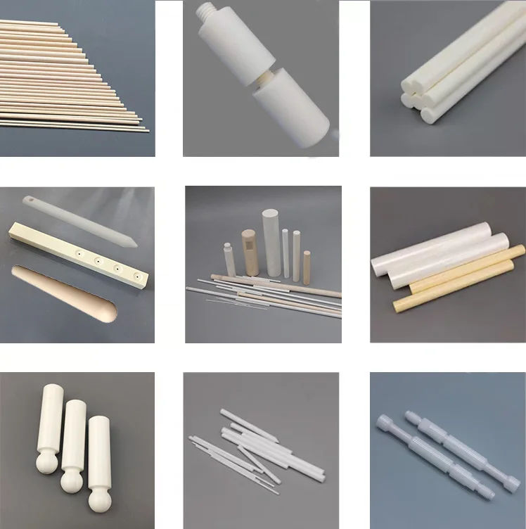3X Ceramic Parts OEM 1.0 1.5mm Carbide Silicon Nitride Pin Bar Liner Stick Alumina Cylinder Zirconia Shaft Silicon Nitride Rod