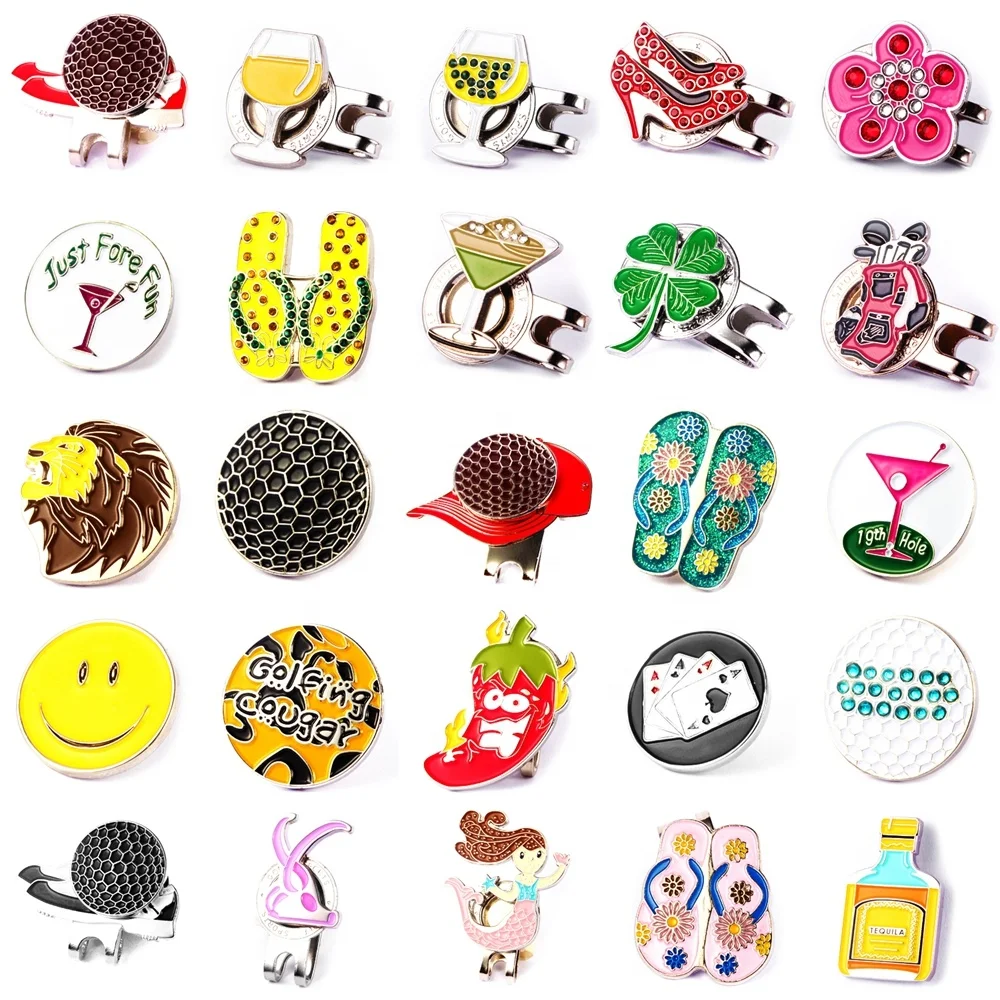 Custom professional custom magnetic golf ball marker hat clip