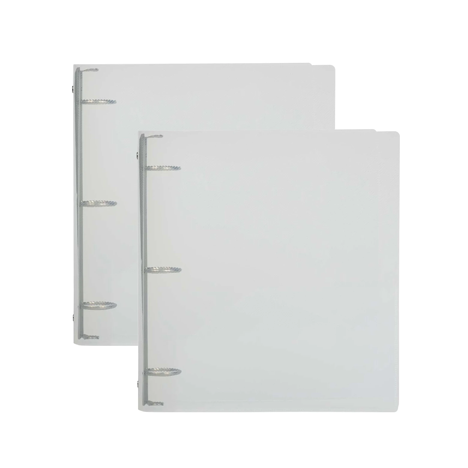 Teal Blue Plastic Color POP Folders - 2 Pocket Durable Folders with Metal Prongs Fastener Clasps