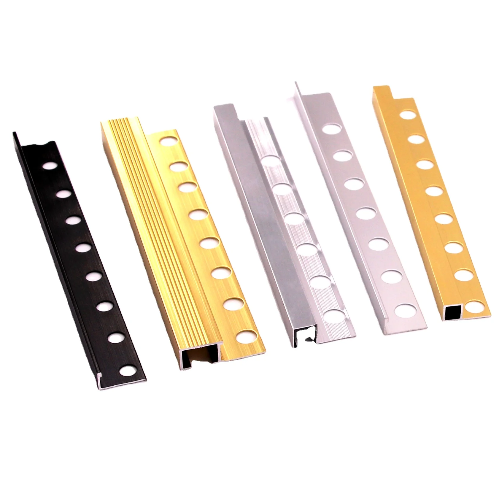 Индивидуальная декоративная алюминиевая отделка плитки настенная керамическая угловая плитка круглая кромка Закрытая