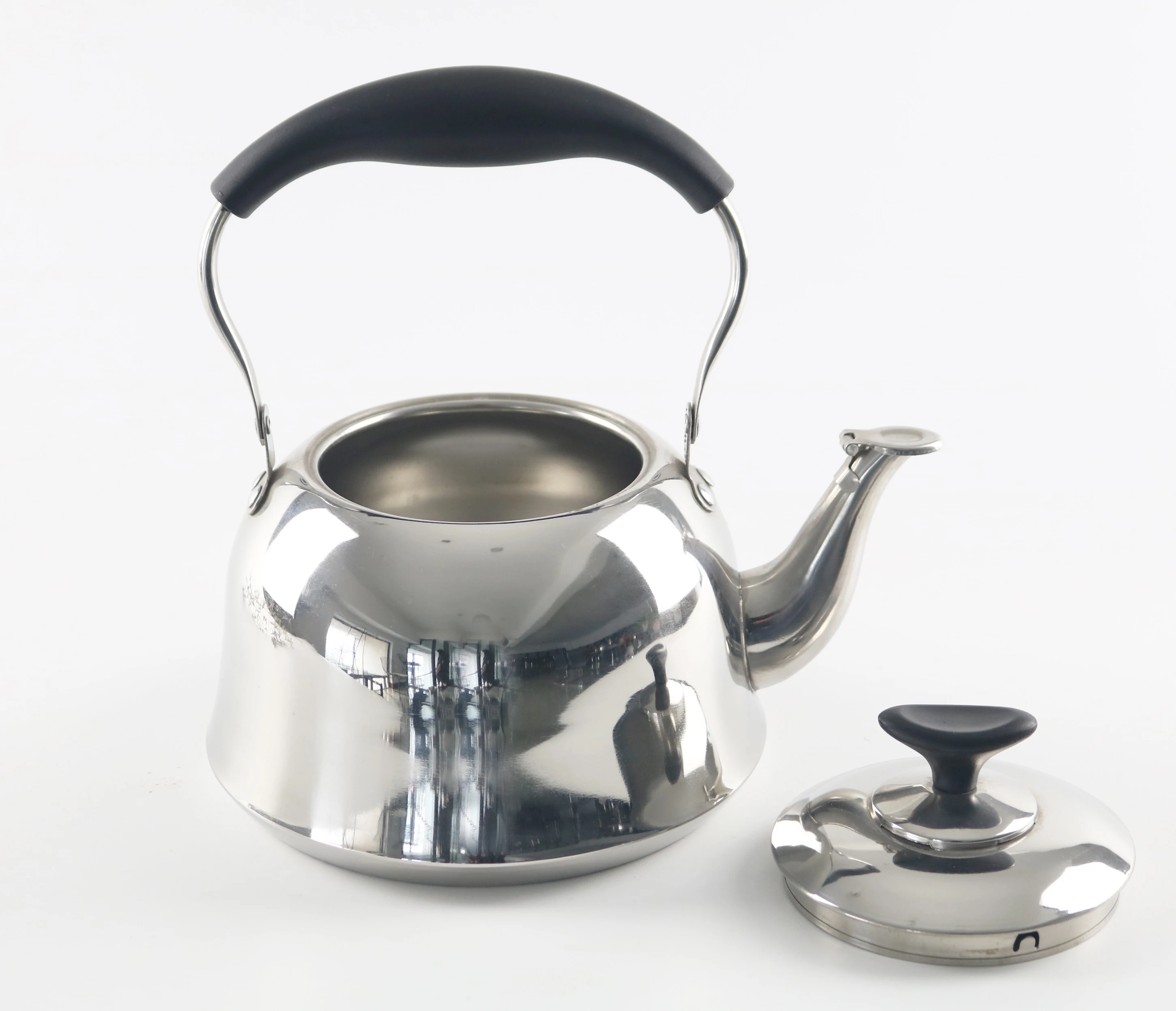 2L Food Grade Design Household Single Wall Stainless Steel Water Kettle Portable inductor use Tea Pot