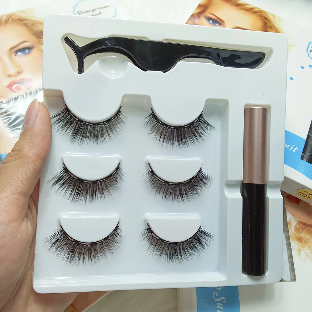 Eyelashes mink wholesale cils magnetiqu fake faux mink magnetic eyelashes vendor pestanas magnetics eye lashesh magnetic