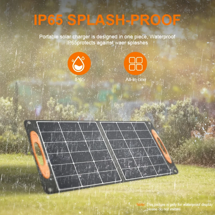 100w solar e bikes chargers foldable solar panel with usb c plug and charge for outdoor cycling adventure hiking backpack