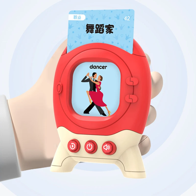 Educational Books Flash Card Reader for Kids Learning Preschool Montessori Toys