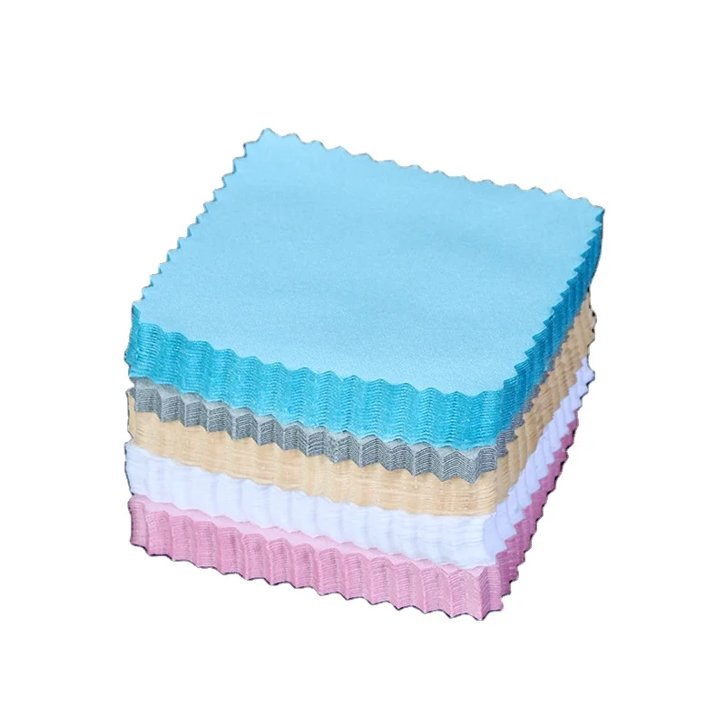 Wholesale Custom Microfiber Silver Jewellery Jewelry Cleaning Polishing Cloth With Special Formula