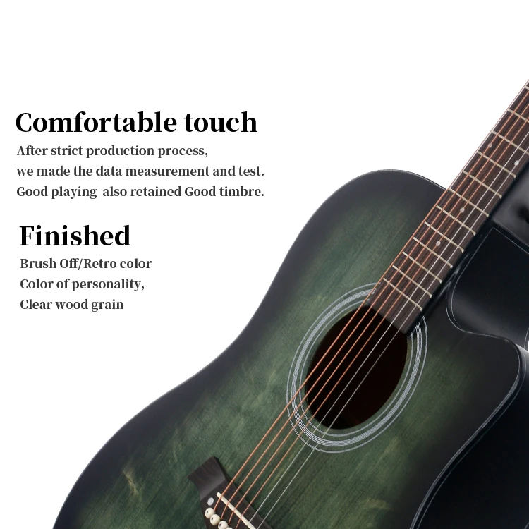 Handmade Music Instrument Spruce Top Acoustic Guitar a A+ Grade Solid with Chrome Die-cast Tuner