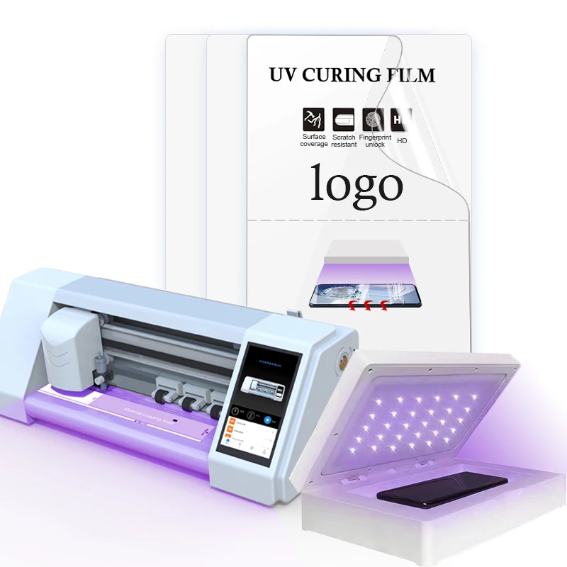 Сделай Сам 0,18 мм 6H-7H УФ-пленка для отверждения стекла экрана защитная коробка для УФ-пленки для мобильного телефона, ipad,apple watch