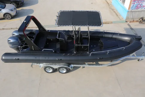 High quality 7.6-meter fiberglass fishing ship for sea use