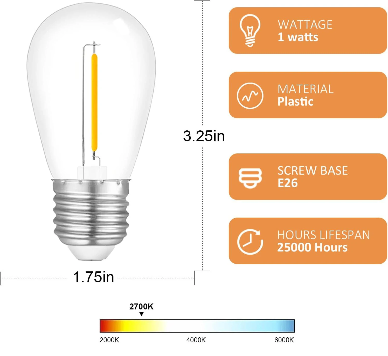 Factory 100m 50m 48ft Outdoor Commercial Festoon Hanging Lights With E27 S14 1W LED Globe Glass Bulb Patio Bistro String Light
