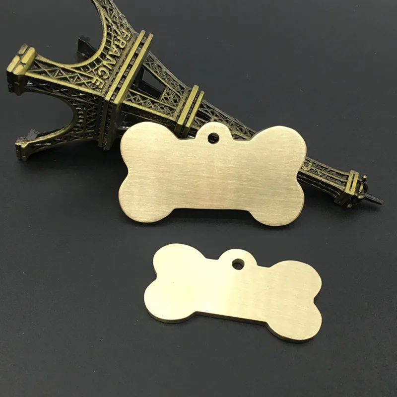 Manufacturer wholesale double-sided custom printed metal personalized pet ID tags dog