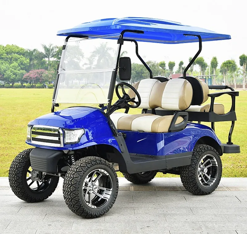 CE certification  electric popular golf buggy with cargo box or rear seat kit for passengers
