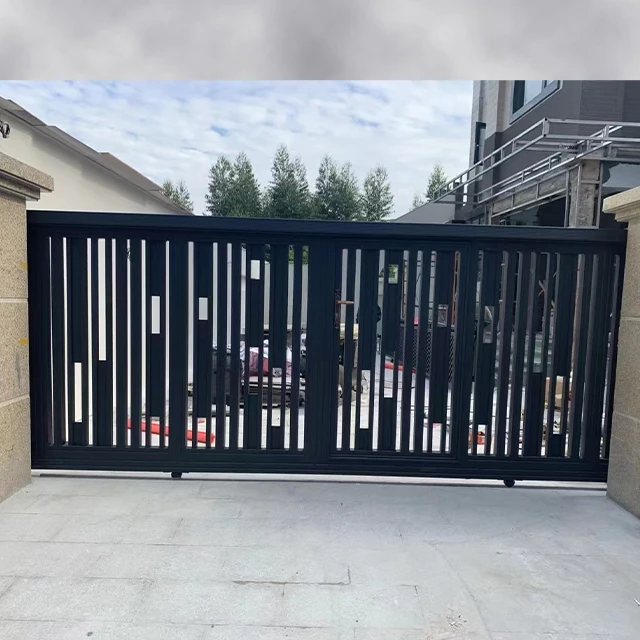 High-quality front fence and gates designs for house swing gate automation aluminum gates