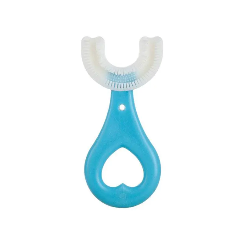 Care Convenient Toothbrush Baby Brush Cleaning Cute 2-12 old U-shaped Baby Silicone Toothbrush