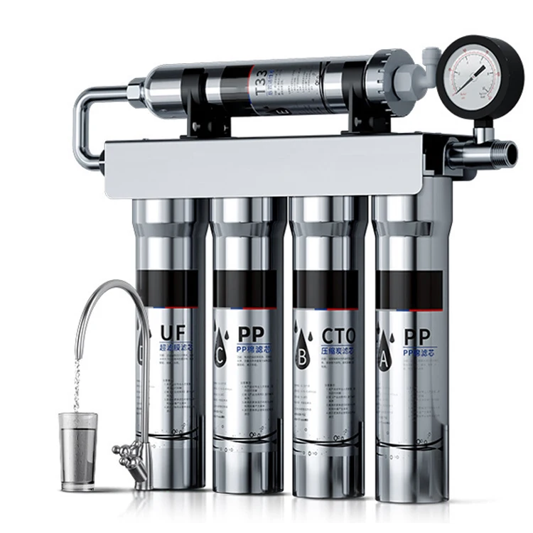 SANIPRO Household Ultrafiltration Stainless Steel Kitchen Bar Counter Direct Drinking UF Water Purifier Water Filter
