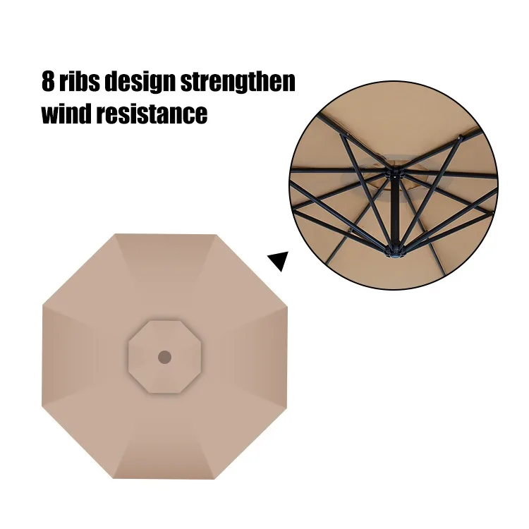 Garden Giant Cantilever Parasol Umbrella Garden Outdoor Umbrella Patio Umbrellas