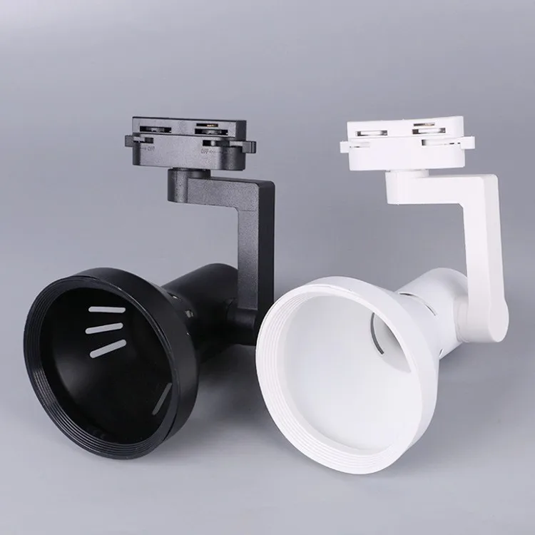 LED Track Light Empty Frame Spotlight Kit Aluminum Die Casting Lamp Empty Frame Par30 Lamp Holder Par Bubble Empty Frame