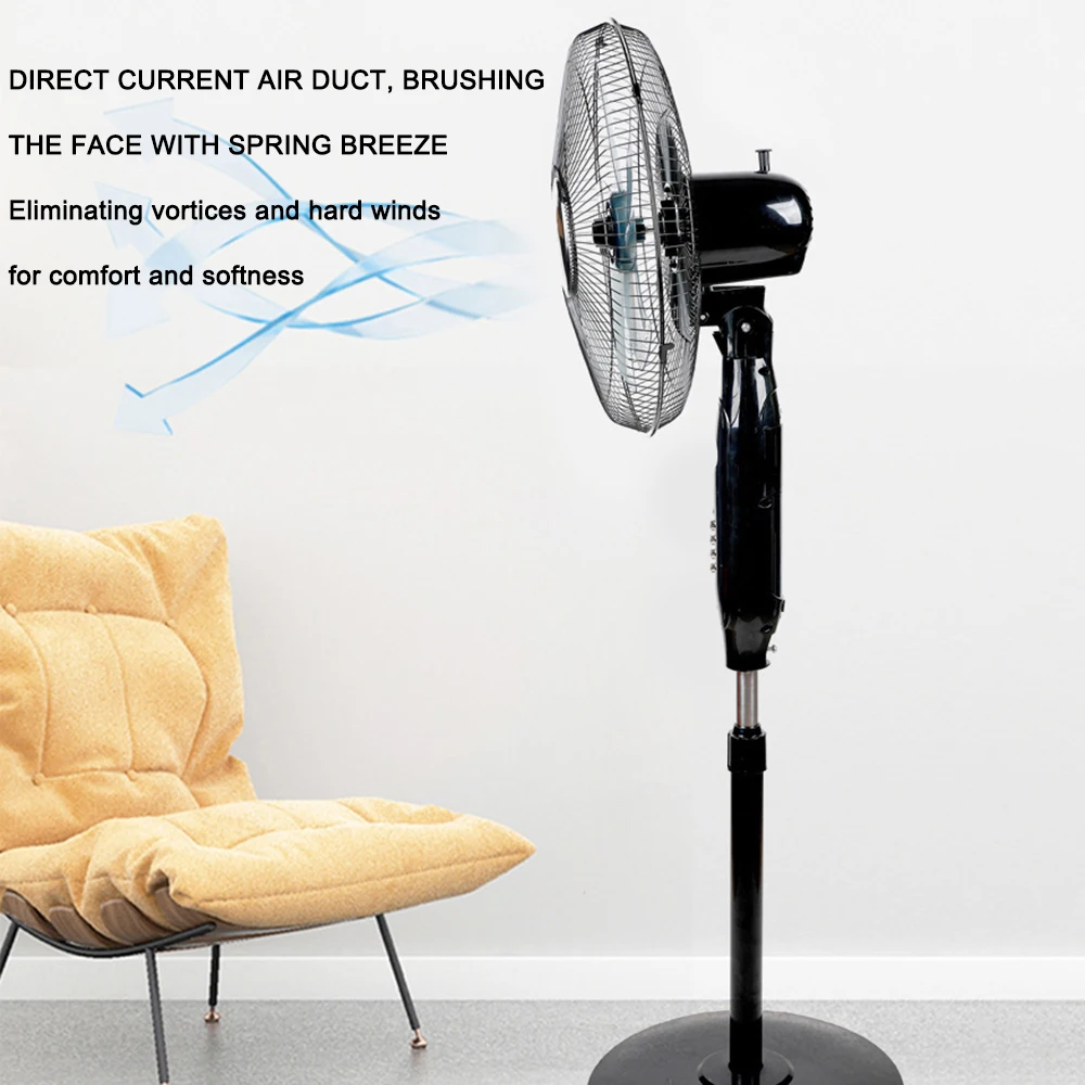 Manufacturers Custom High Quality Solar Standing Fan 16Inch 12V Rechargeable Solar Fan With Solar Panel