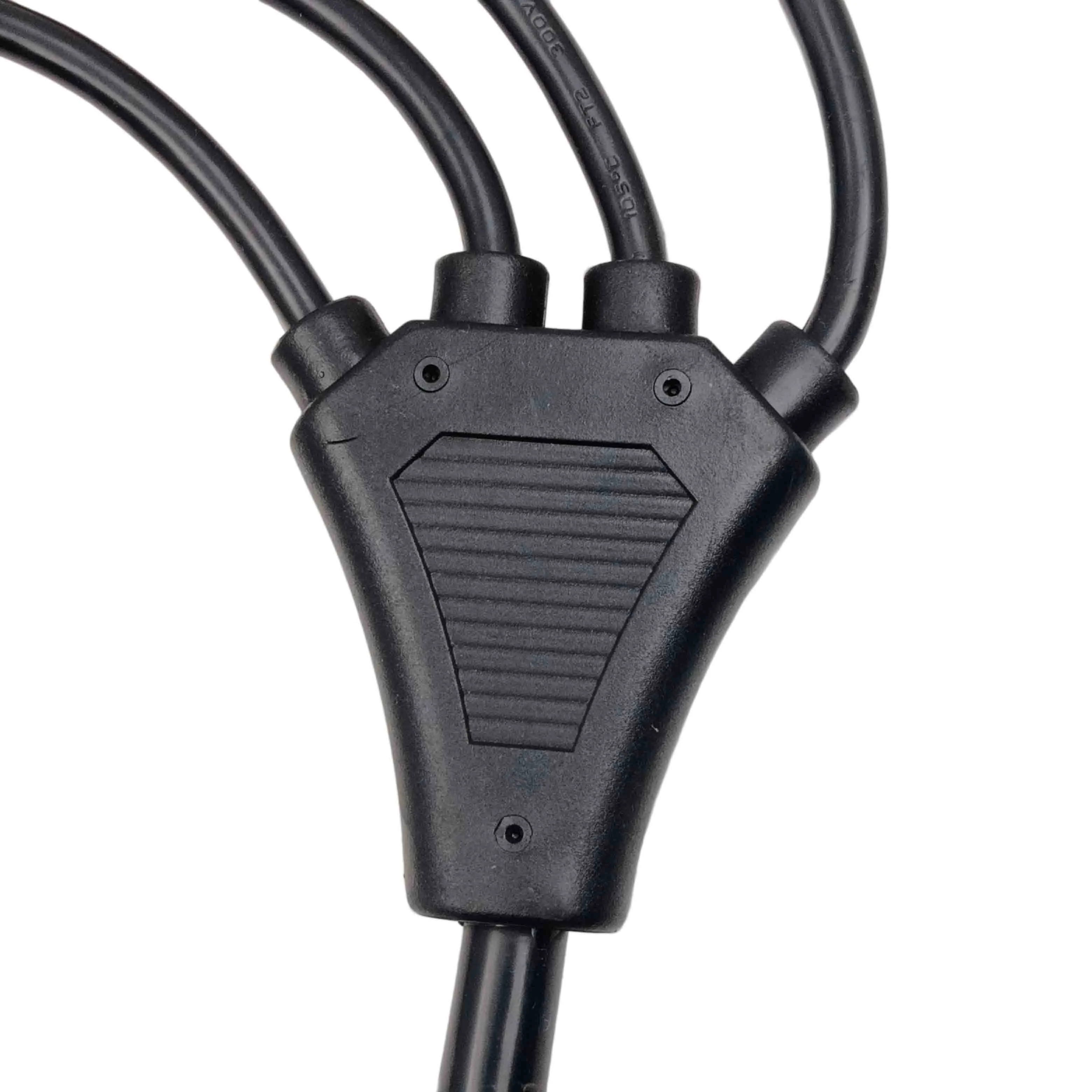 NEMA L7-30P 10AWG Y Splitter IEC 4xC13 16AWG Power Distribution Cord