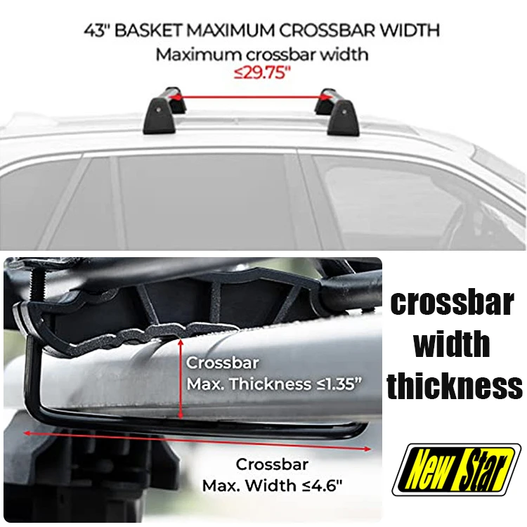 Cargo luggage carry basket bracket carrier suv auto top accessories roof rack for car